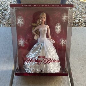 Barbie Holiday Doll in Silver and White